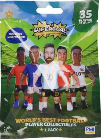 SUPERGOAL Figúrka zberateľská futbalista set s plagátom s prekvapením SUPERGOAL Figúrka zberateľská futbalista set s plagátom s prekvapením