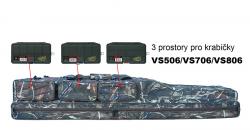SURETTI Obal na pruty tříkomorový 135cm Camo