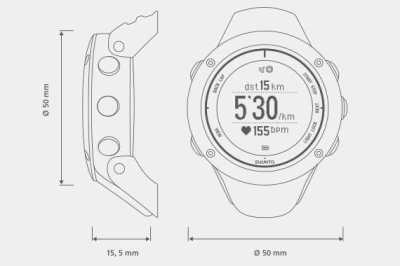 Suunto Ambit2 S Lime sportovní GPS hodinky