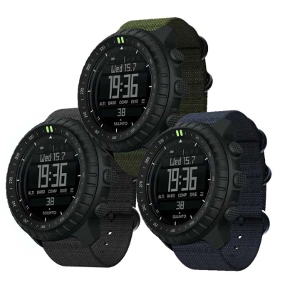 Suunto Core 2 All Black + textile strap (AKČNÍ CENA)