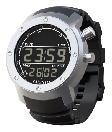 Suunto Elementum Aqua Steel stříbrno-černé pánské digitální hodinky