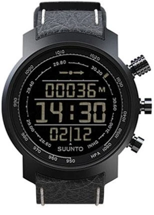 Suunto Elementum Terra All Black žluté kožené pánské digitální hodinky