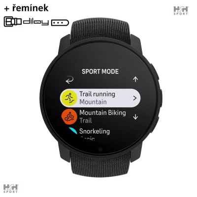 Suunto Suunto 9 Peak Pro All Black + luxusní ocelový řemínek (AKČNÍ CENA)