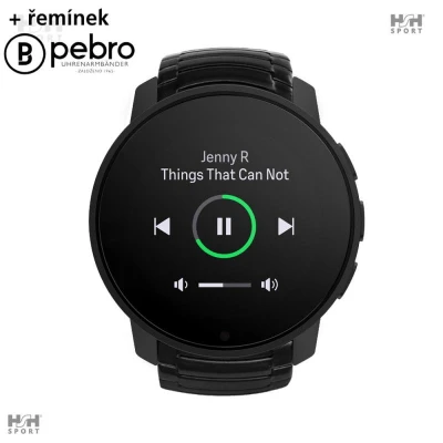 Suunto Suunto 9 Peak Pro All Black + luxusní ocelový řemínek (AKČNÍ CENA)