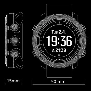 Suunto Traverse Alpha Stealth/Red (AKČNÍ CENA)