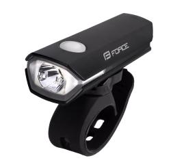 Force Svetlo predné FLUX 200LM USB, čierne