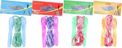 Švihadlo dětské barevné 165cm na skákání 4 barvy v sáčku