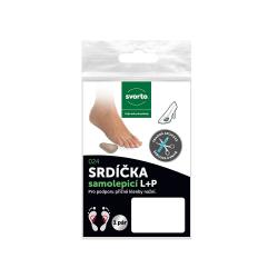 Svorto Srdíčka samolepicí L plus P bílá