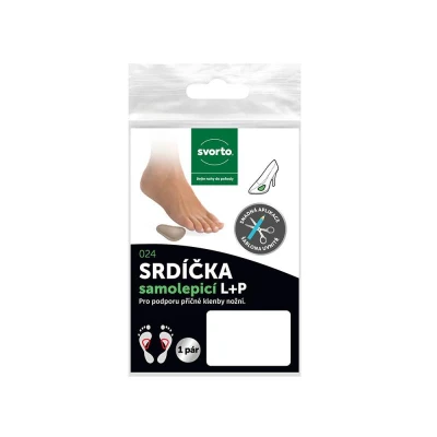 Svorto Srdíčka samolepicí L plus P černá