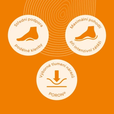 Svorto Sport Balance oranžové sportovní vložky