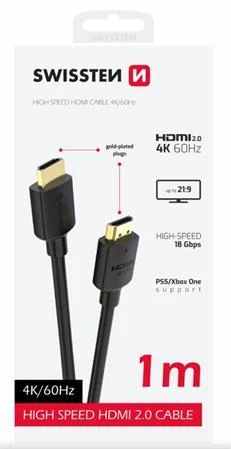 Swissten KABEL HDMI NA HDMI 4K 60Hz 1,0 M PVC Swissten KABEL HDMI NA HDMI 4K 60Hz 1,0 M PVC