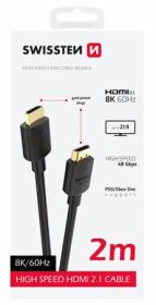 SWISSTEN KABEL HDMI NA HDMI 8K 60Hz 2,0 M PVC SWISSTEN KABEL HDMI NA HDMI 8K 60Hz 2,0 M PVC