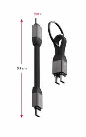SWISSTEN MAGNETICKÝ KEYCHAIN KABEL USB-C / USB-C 9,7 CM SWISSTEN MAGNETICKÝ KEYCHAIN KABEL USB-C / USB-C 9,7 CM