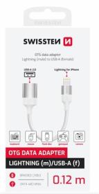 SWISSTEN OTG ADAPTÉR TEXTILE LIGHTNING (samec) / USB-A (samice) 0,12 M ČERNÝ (nahrazuje 55500300) SWISSTEN OTG ADAPTÉR TEXTILE LIGHTNING (samec) / USB-A (samice) 0,12 M ČERNÝ (nahrazuje 55500300)