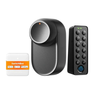 Switchbot Chytrý zámek Ultra 3 v 1 s ovládacím panelem Hub Mini Matter a klávesnicí Keypad