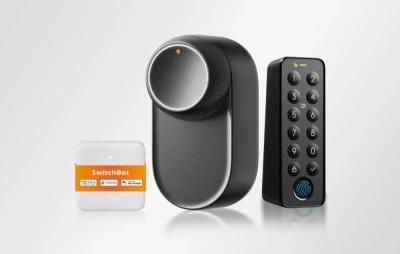 SwitchBot Chytrý zámek Ultra 3 v 1 s ovládacím panelem Hub Mini Matter a klávesnicí Keypad