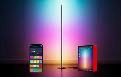 SwitchBot RGBICWW černá stojací lampa