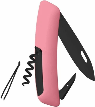 Swiza vreckový nôž D01 Allblack Standard pink