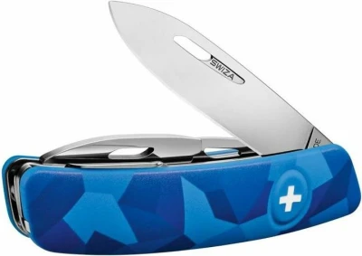 Swiza vreckový nôž D03 Standard Camo Livor blue