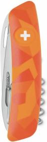Swiza kapesní nůž Junior J06 R Camo Luceo orange blistr