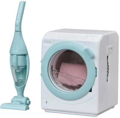 Sylvanian Families automatická práčka + vysávač s doplnkami k hracím sadám
