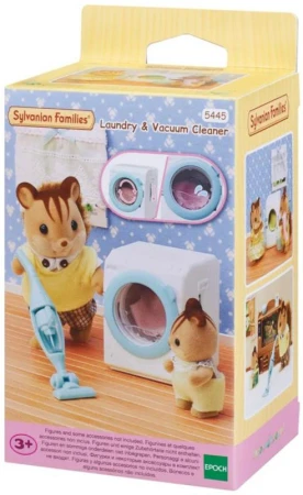 Sylvanian Families automatická práčka + vysávač s doplnkami k hracím sadám