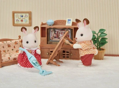 Sylvanian Families automatická práčka + vysávač s doplnkami k hracím sadám