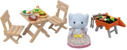 Sylvanian Families BBQ sada na piknik s figurkou slona doplněk k herním sadám