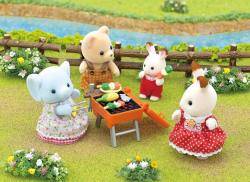 Sylvanian Families BBQ sada na piknik s figurkou slona doplněk k herním sadám