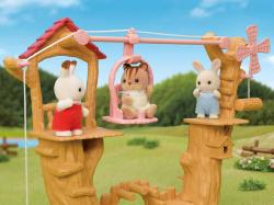Sylvanian Families dětské lanový park s figurkou králíka doplněk k herním sadám