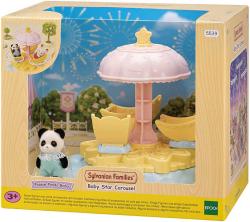 Sylvanian Families herní set panda Pookie + hvězdný kolotoč v krabici