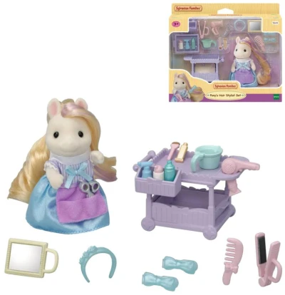 Sylvanian Families Kadeřnictví herní set poník Serafina s vlasy a doplňky Sylvanian Families Kadeřnictví herní set poník Serafina s vlasy a doplňky