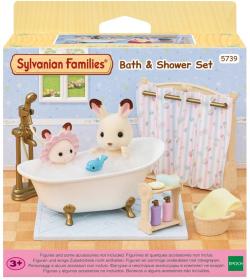 Sylvanian Families koupelnový set s vanou a sprchou doplněk k herním sadám