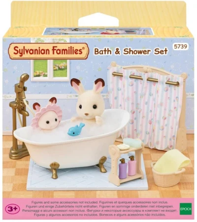 Sylvanian Families koupelnový set s vanou a sprchou doplněk k herním sadám