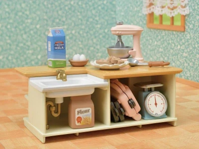 Sylvanian Families kuchynský ostrov s doplnkami nábytok doplnok k herným sadám