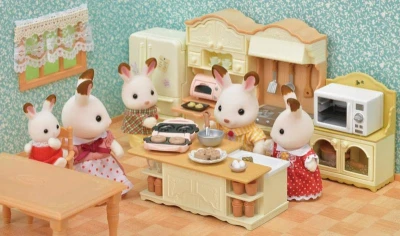 Sylvanian Families kuchynský ostrov s doplnkami nábytok doplnok k herným sadám