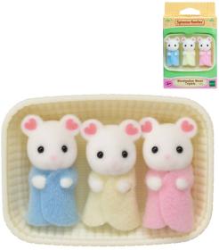 Sylvanian Families Myšky trojičatá v košíku set 3 figúrky v krabici Sylvanian Families Myšky trojičatá v košíku set 3 figúrky v krabici