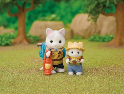 Sylvanian Families Prieskumný set 2 figúrky Latte mačky brat a bábätko s doplnkami