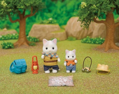 Sylvanian Families Prieskumný set 2 figúrky Latte mačky brat a bábätko s doplnkami