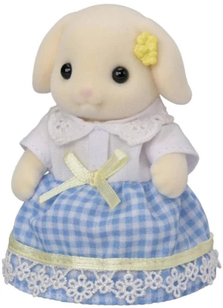 Sylvanian Families rodina Flora králiky s trojčatami set 5 figúrok králičia rodinka