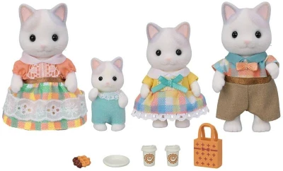 Sylvanian Families rodina Latte kočky set 4 figurky kočičí rodinka
