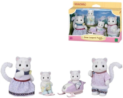 Sylvanian Families Rodina sněžných levhartů set 4 figurky v krabici Sylvanian Families Rodina sněžných levhartů set 4 figurky v krabici