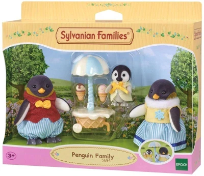 Sylvanian Families Rodina tučniakov set 3 figúrky s doplnkami v krabici