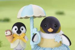 Sylvanian Families Rodina tučnáků set 3 figurky s doplňky v krabici