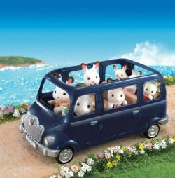 Sylvanian Families rodinné auto modré doplněk k herním sadám