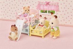 Sylvanian Families třípatrová postel se skluzavkou nábytek doplněk k herním sadám