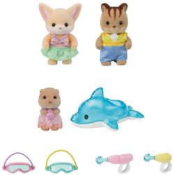 Sylvanian Families zábava u bazénu baby trio set 3 figurky s doplňky