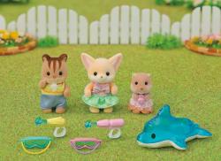 Sylvanian Families zábava u bazénu baby trio set 3 figurky s doplňky