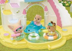 Sylvanian Families zábava u bazénu baby trio set 3 figurky s doplňky