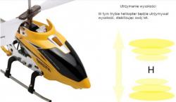 Syma S107H Phantom - ultra odolný vrtulník s barometrem - žlutý